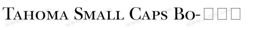 Tahoma Small Caps Bo字体转换